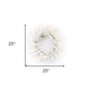 25" White Mixed Assortment Artificial Wreath