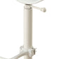 White Iron Backless Adjustable Height Bar Chair