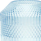 8" Pale Blue Geometric Cylinder Glass Table Vase
