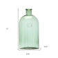 12" Green Bud Glass Table Vase
