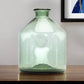 9" Sage Green Cylinder Glass Table Vase