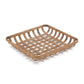 Set of Two Brown Square Bamboo Vanity Tray
