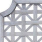 Set of Two Gray Geometric Solid Wood Square Framed Art