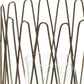 14" Gold Iron and Glass Tabletop Hurricane Candle Holder