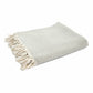 50" X 60" Gray Woven Cotton Herringbone Throw Blanket with Fringe