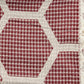 60" X 50" Purple Woven Cotton Geometric Throw Blanket with Fringe