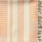 50" X 60" Orange Woven Cotton Striped Throw Blanket with Fringe