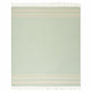 50" X 60" Turquoise Woven Cotton Striped Throw Blanket with Fringe