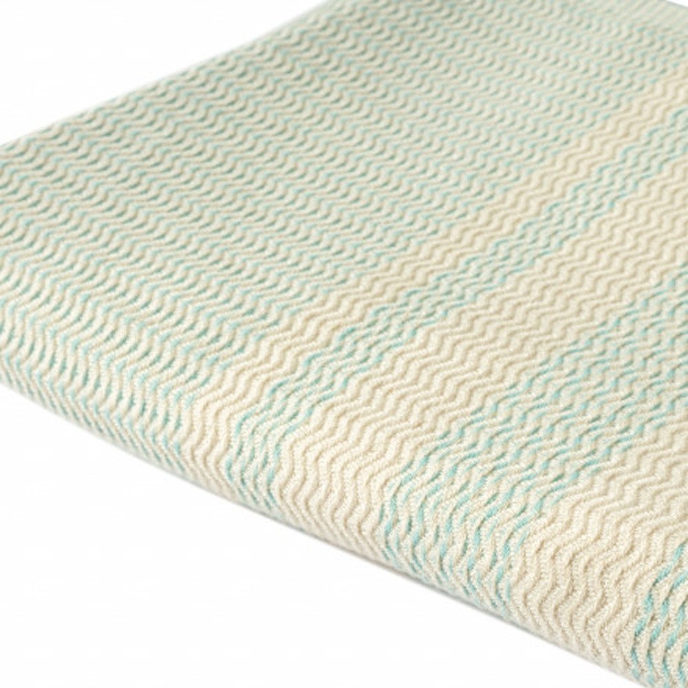 50" X 60" Orange Woven Cotton Striped Throw Blanket with Fringe