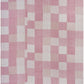Pink Knitted Cotton Geometric Throw