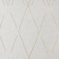 Ivory Geometric King Cotton Coverlet With Fringe