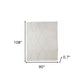 Ivory Geometric King Cotton Coverlet With Fringe