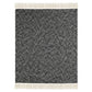 50" X 60" Blue and White Woven Cotton Throw Blanket with Fringe
