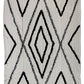 60" X 50" Cream Woven Cotton Geometric Throw Blanket with Fringe
