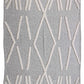 50" X 60" Black and Gray Woven Cotton Geometric Throw Blanket with Fringe