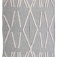 50" X 60" Black and Gray Woven Cotton Geometric Throw Blanket with Fringe