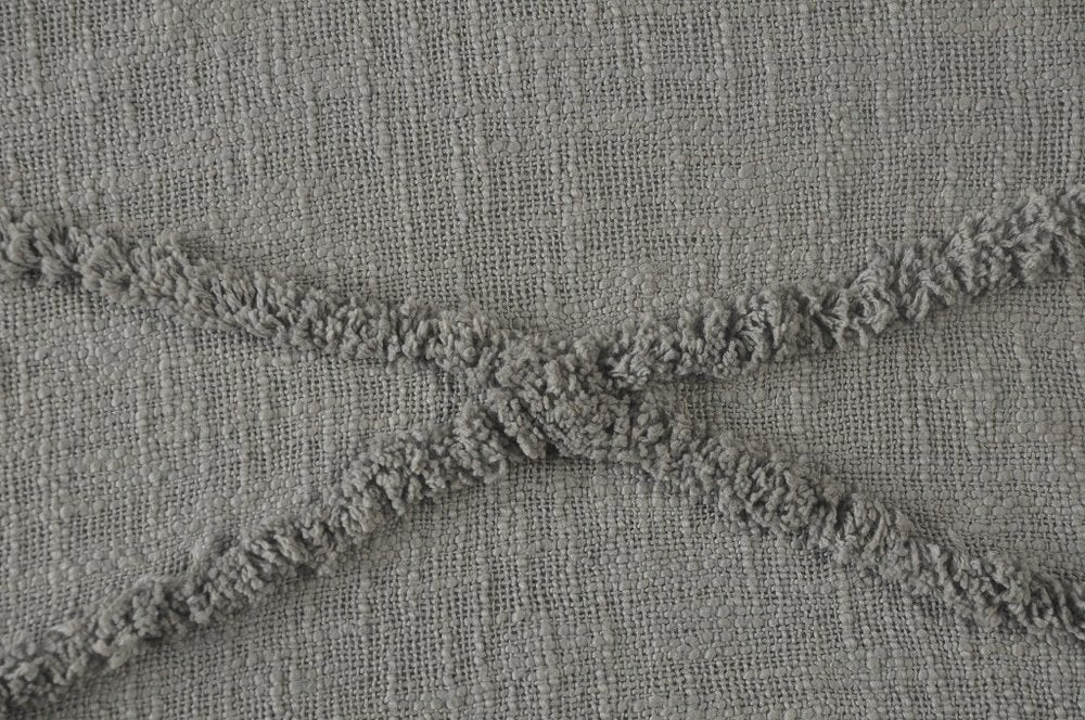 60" X 50" Orange Woven Cotton Throw Blanket with Fringe