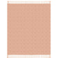 50" X 60" Orange Woven Cotton Throw Blanket with Fringe