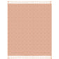 50" X 60" Orange Woven Cotton Throw Blanket with Fringe