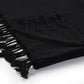 50" X 60" Blue Woven Cotton Throw Blanket with Fringe