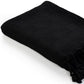 50" X 60" Blue Woven Cotton Throw Blanket with Fringe
