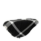 50" X 60" Gray Woven Cotton Checkered Throw Blanket with Fringe