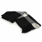 50" X 60" Gray Woven Cotton Checkered Throw Blanket with Fringe