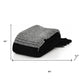 50" X 60" Gray Woven Cotton Checkered Throw Blanket with Fringe