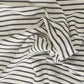50" X 60" Black and White Woven Cotton Striped Throw Blanket with Tassels