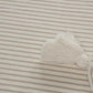 50" X 60" Black and White Woven Cotton Striped Throw Blanket with Tassels