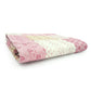 70" X 50" Pale Pink Kantha Cotton Patchwork Throw Blanket with Embroidery