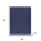 60" X 50" Blue Kantha Cotton Throw Blanket with Embroidery