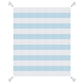 50" X 60" Blue and White Woven Cotton Striped Throw Blanket with Tassels
