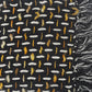 Black and Blue Woven Cotton Geometric Throw Blanket
