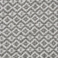 50" X 60" Gray and White Woven Cotton Geometric Throw Blanket with Fringe