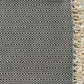 50" X 60" Gray Woven Cotton Geometric Throw Blanket with Fringe