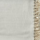 50" X 60" Gray Woven Cotton Geometric Throw Blanket with Fringe