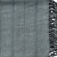 Green Woven Cotton Striped Throw Blanket
