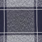 50" X 60" Blue and White Woven Cotton Checkered Throw Blanket with Tassels
