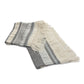60" X 50" Cream Woven Cotton Herringbone Throw Blanket with Fringe