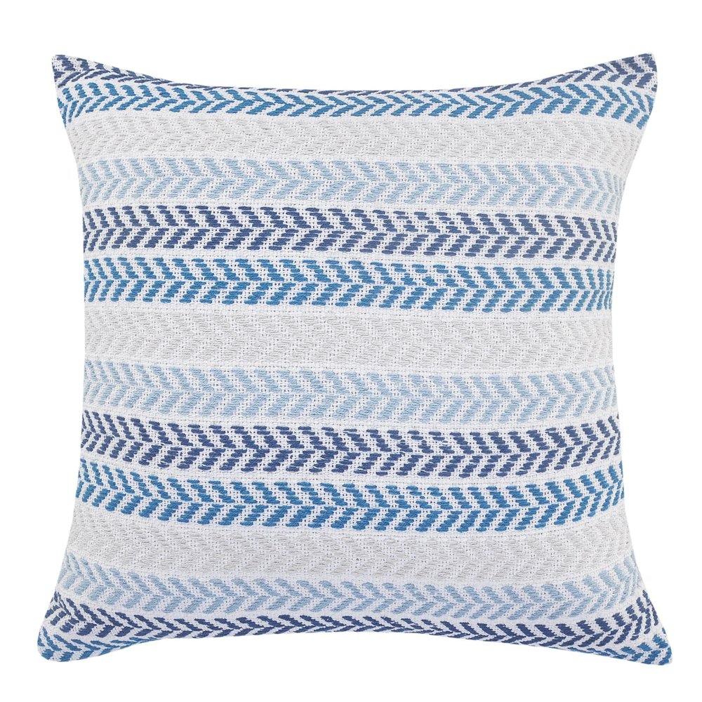 18" Black Gray and White Throw Pillow