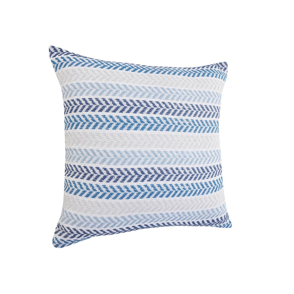 18" Black Gray and White Throw Pillow