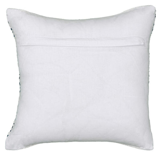 18" Gray and White Throw Pillow