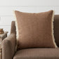 20" Gray And Ivory Cotton Color Block Throw Pillow with Fringe
