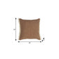 20" Gray And Ivory Cotton Color Block Throw Pillow with Fringe