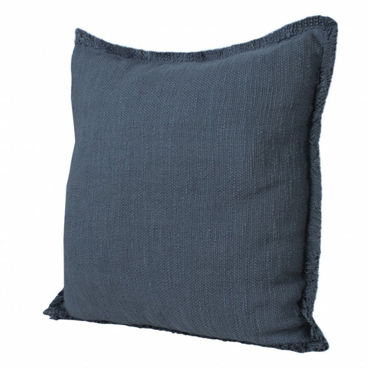 14" X 36" Jet Black 100% Cotton Zippered Pillow