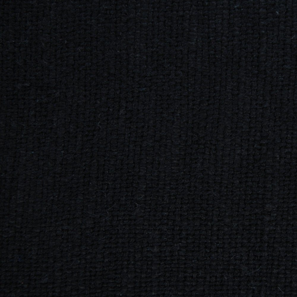 20" Navy Blue Cotton Throw Pillow with Fringe