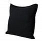 20" Navy Blue Cotton Throw Pillow with Fringe