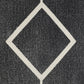 20" X 20" White And Black 100% Cotton Geometric Zippered Pillow