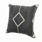 20" X 20" White And Black 100% Cotton Geometric Zippered Pillow